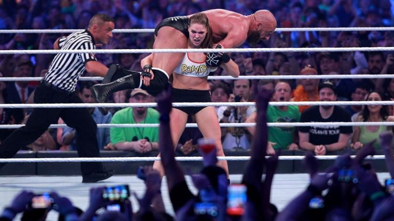 Ronda Rousey just demolished Triple H at Wrestlemania