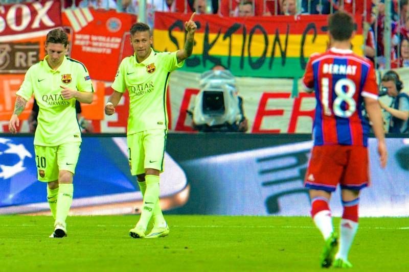 Barcelona stormed into the finals of 2014-15 champions league