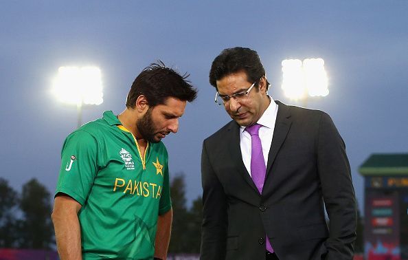 Shahid Afridi and Wasim Akram are among the players whose pictures are in Mohali Stadium