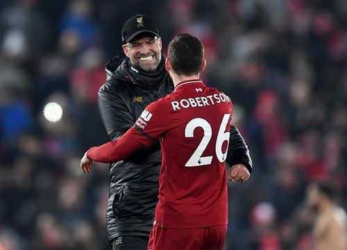 Jurgen Klopp and Robertson