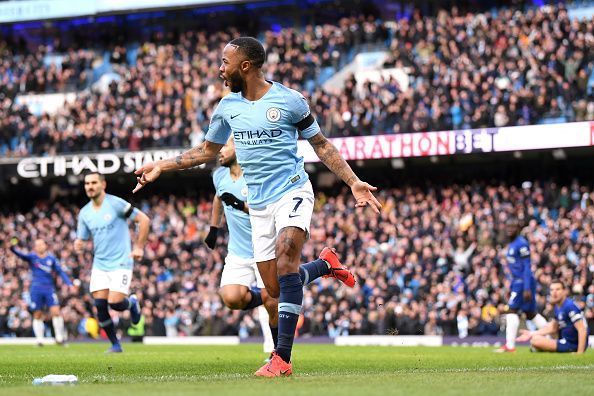 Manchester City&#039;s Raheem Sterling has been in scintillating touch for Manchester City this season.