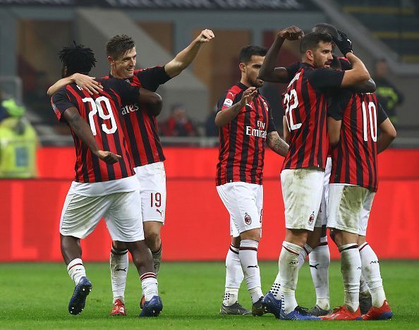 The Rossoneri is flying high in the league