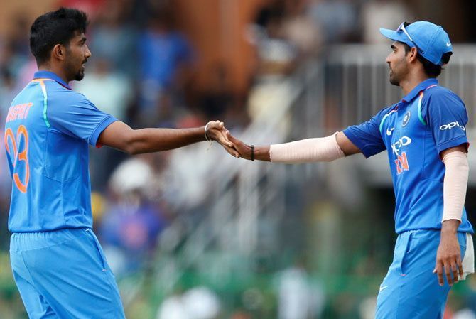 Jasprit Bumrah and Bhuvneshwar Kumar are among the key pacers for India