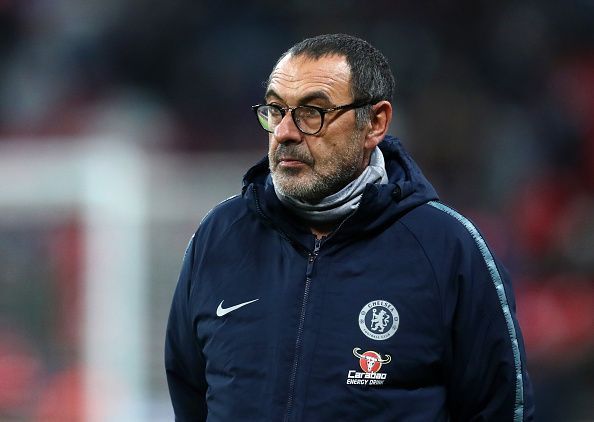 Maurizio Sarri oversaw Chelsea&#039;s worst league defeat in almost three decades