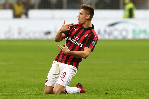 Piatek was impressive in his first start for the Rossoneri