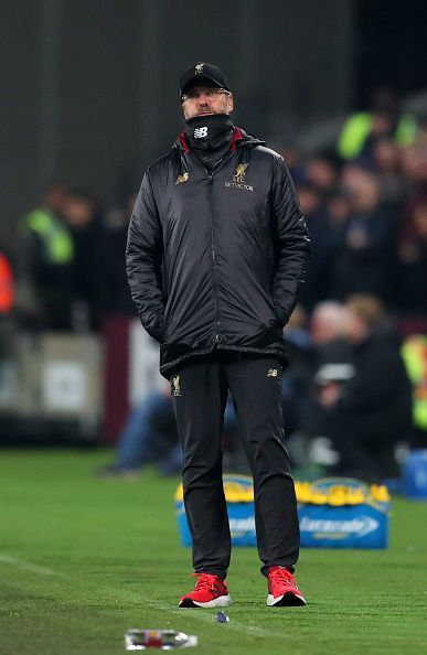 Liverpool FC's Jurgen Klopp during a Premier League game.