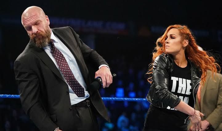 Becky Slapped Triple-H on SmackDown Live