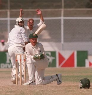 Ian Healy missed the stumping and conceded byes as Inzamam handed Pakistan a memorable win
