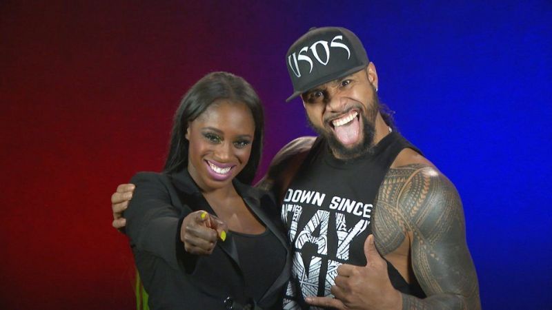 Jimmy Uso and Naomi currently work together on SmackDown Live