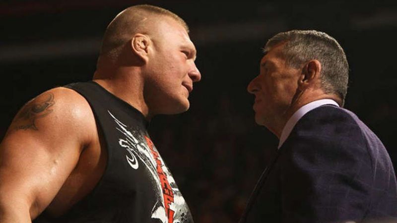 Image result for Vince McMahon Brock Lesnar