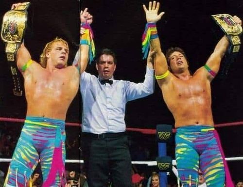 The Rocker's winning the WWF Tag Team Belts