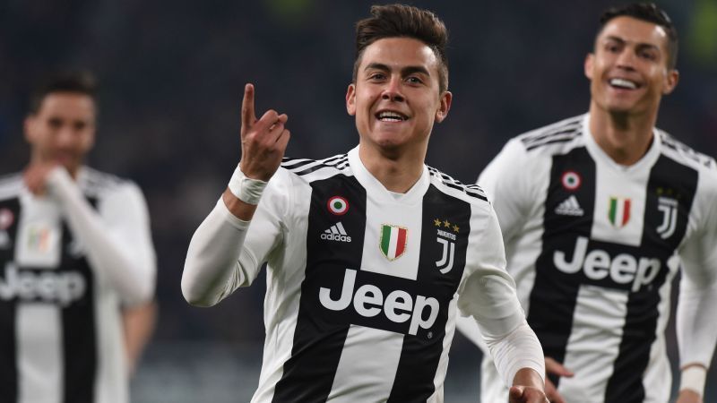 Dybala celebrated his goal with a unique celebration