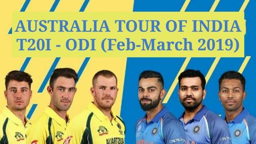 Australia will tour India for two T20I and five ODI's.