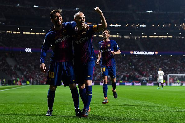 Lionel Messi and Iniesta were a formidable force with Xavi.