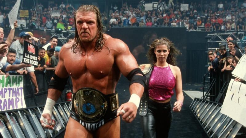 Triple H and Stephanie McMahon were a power couple on-screen, before marrying for real in 2003.