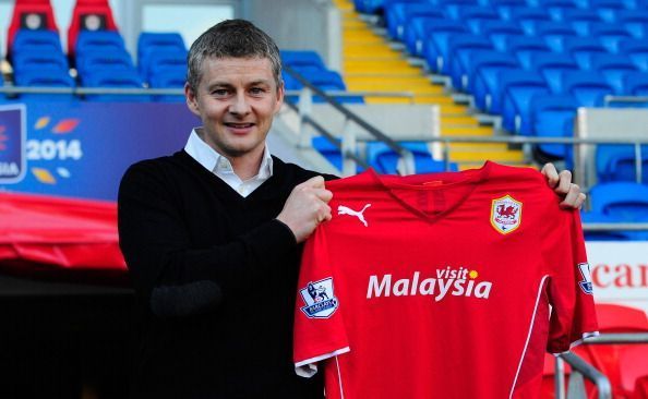 Ole Gunnar Solskjaer was appointed Cardiff City boss in 2014