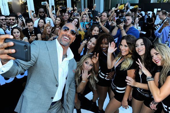 Dwayne The Rock Johnson in a promotional event
