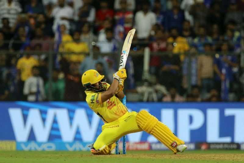 Kedar Jadhav hits the winning six