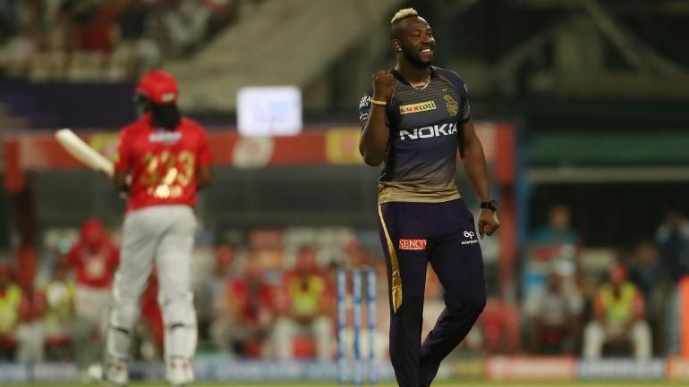 Russell put up a stellar all-round display to help KKR register a resounding victory.