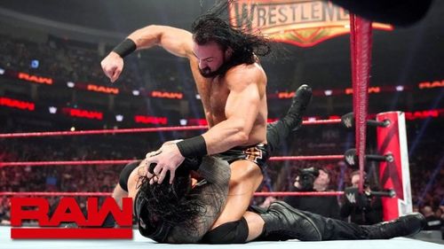 After defeating Dean Ambrose and Seth Rollins, Roman Reigns is next on Drew McIntyre's hit list.