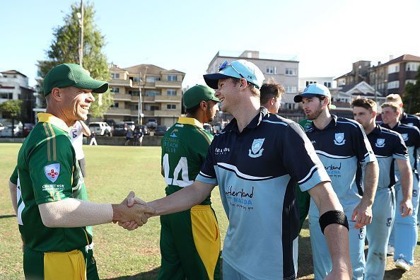Warner v Smith in Sydney Grade Cricket: Randwick-Petersham v Sutherland