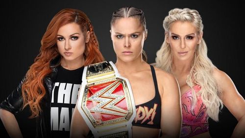 Ronda Rousey defends her Raw Women's Championship against Becky Lynch and Charlotte Flair at Wrestlemania 35