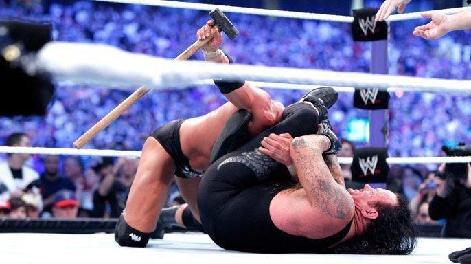 The &#039;no holds barred&#039; match between Undertaker and Triple H was one of the most intense