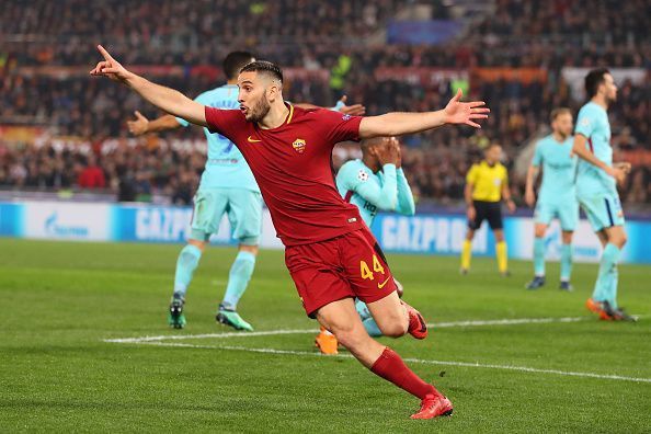 Kostas Manolas scored the goal to send Roma through