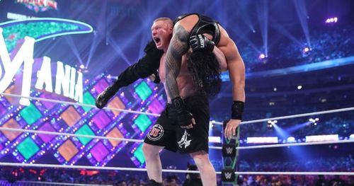 Lesnar defeated Roman Reigns at last year's WrestleMania but could be leaving the company soon.