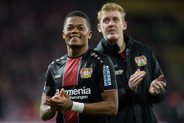 Bayer 04 Leverkusen&#039;s Leon Bailey