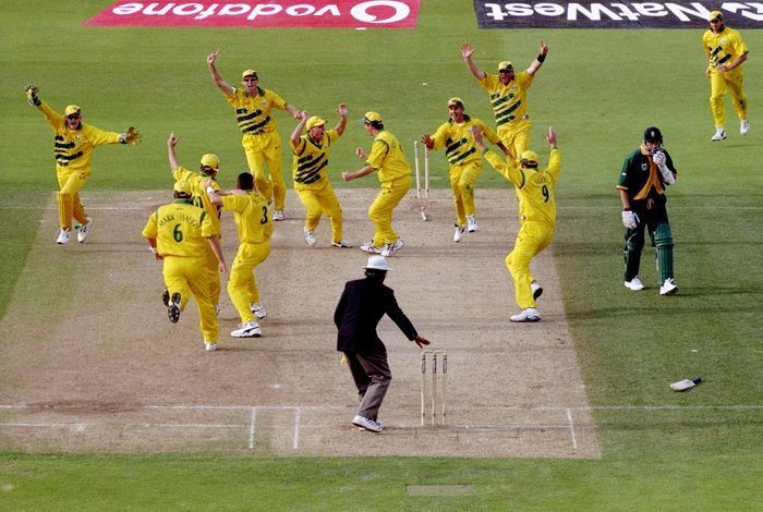 1999 World Cup Semifinal between Australia and South Africa ended in a Tie. Image Source: Wisden