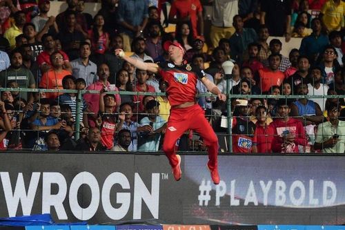 ABD's Physics defying catch dismissed Alex Hales in the 2018 encounter