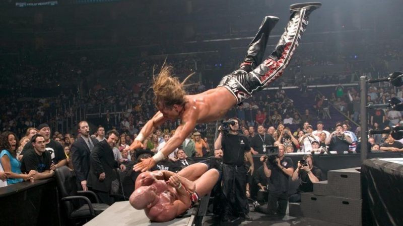 Image result for kurt angle vs shawn michaels wrestlemania 21