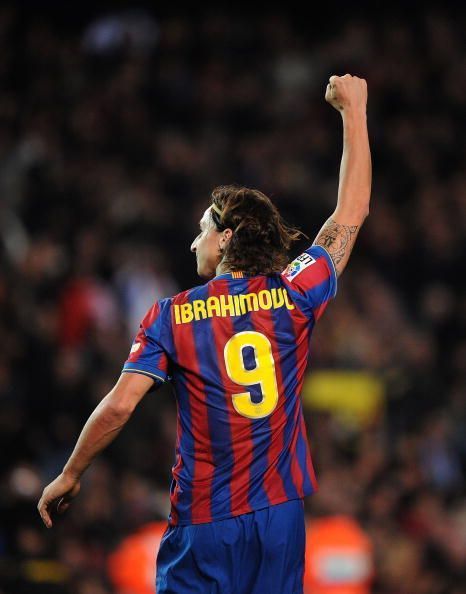 Zlatan Ibrahimovic during his time at FC Barcelona