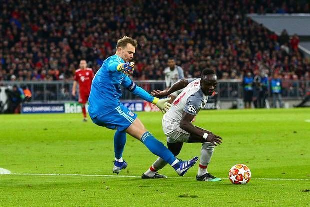 Away in a flash: Sadio Mane took the game away from the Bavarians in their Munich fortress