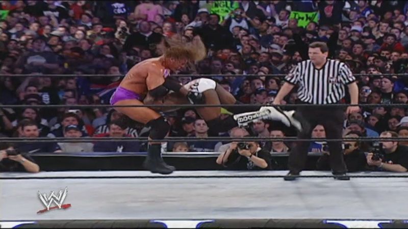 booker t vs triple h wrestlemania 19