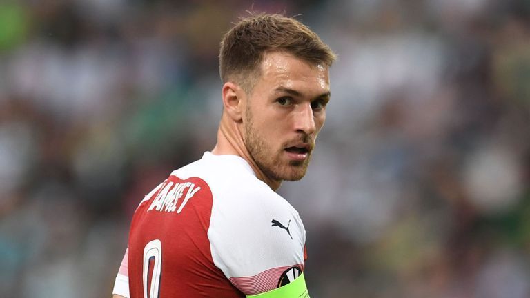 Aaron Ramsey rounded the keeper to open the scoring