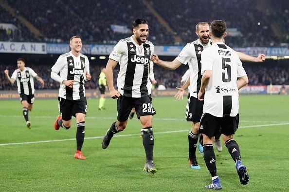 Pjanic and Can scored for Juventus in the first half