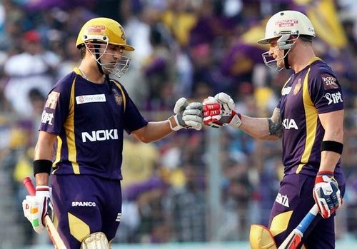 Gautam Gambhir and Brendon McCullum