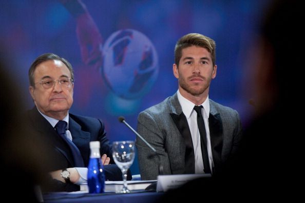 Sergio Ramos reportedly had a dressing-room bust-up with club president Florentino Perez