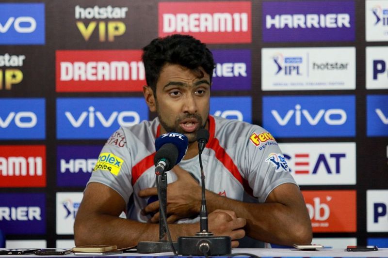 Ravichandran Ashwin at the press conference after the match (credit: iplt20.com)