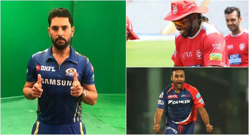 Chris Gayle, Yuvraj Singh and Amit Mishra are some of the oldest players to play in IPL 2019
