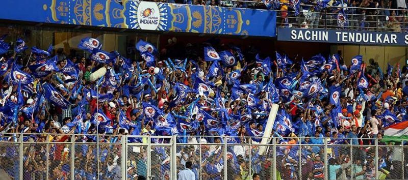 Wankhede Stadium is famous for its blue seas during the home matches of Mumbai Indians