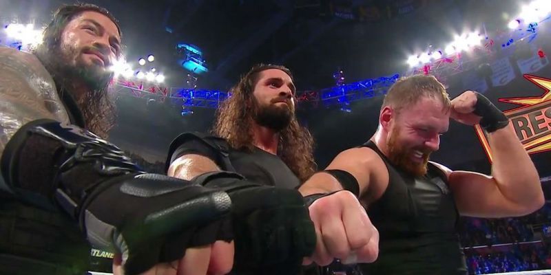 The Shield members shared an emotional moment after winning their 
