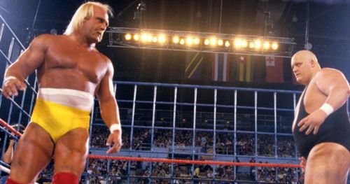 Hulk Hogan vs. King Kong Bundy, WrestleMania II.