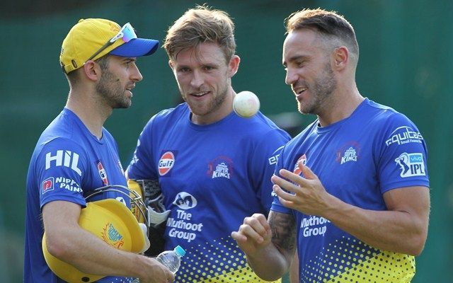 David Willey on the middle - The retained all-rounder for CSK at the cost of Mark Wood on the left