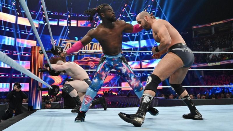 Kofi couldn&#039;t put away the Bar at Fastlane!