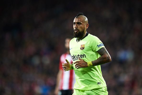 Vidal has been a crucial part of Barca's midfield this season.