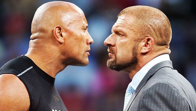 Triple H and The Rock have never had a singles encounter at WrestleMania