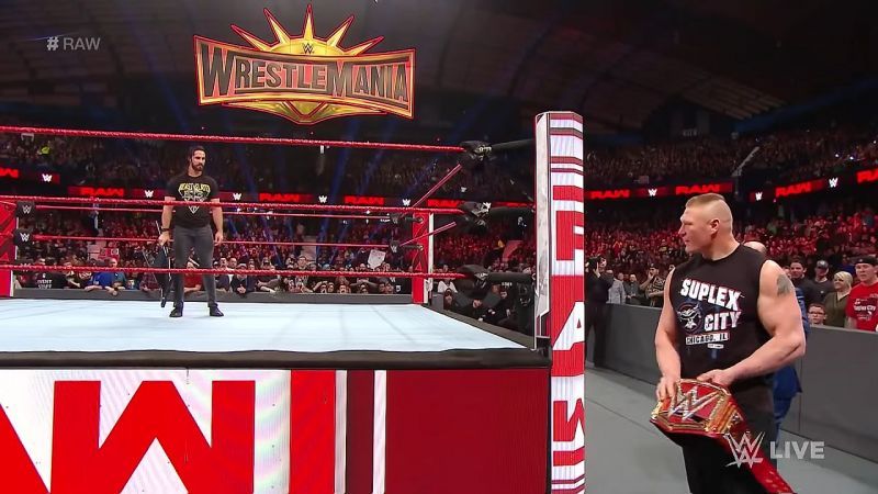 Brock Lesnar will defend his universal title against Seth Rollins at WrestleMania 35